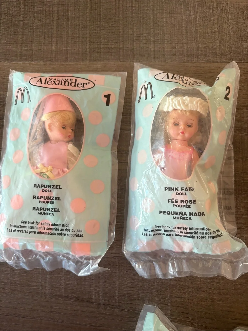 Madame Alexander Pink and Aqua Polka Dot McDonald’s Dolls Set